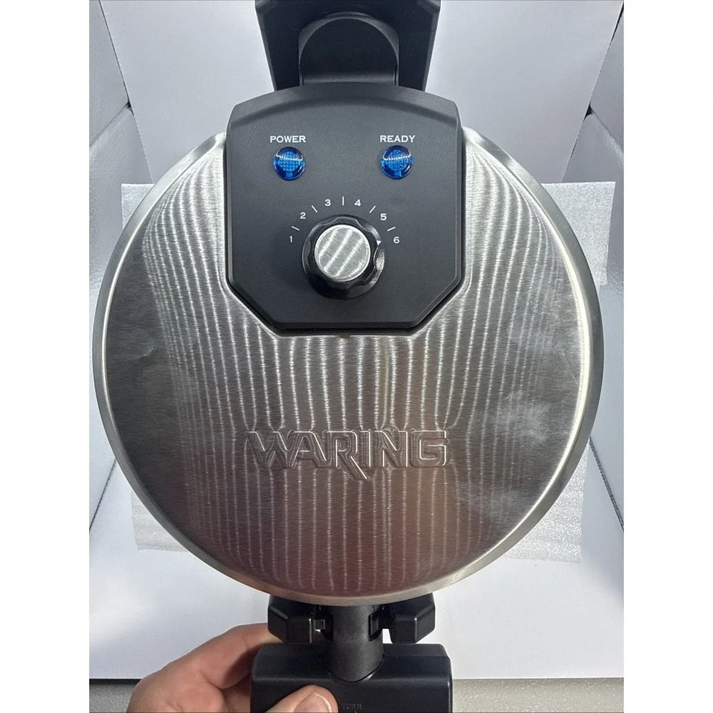 Waring Pro Belgian Waffle Maker WMK200 Stainless Steel Rotating NEW No Box NWOB